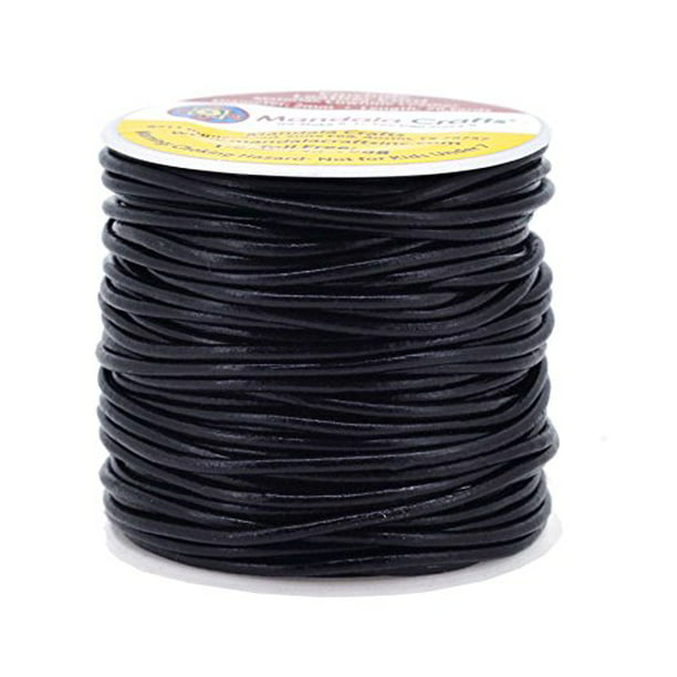 32.8 Feet Natural Color Round Real Genuine Leather Cord 2mm Jewelry String